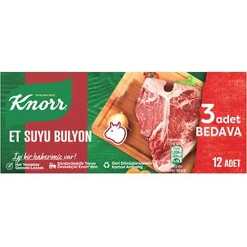 Knorr Et Suyu Bulyon 12 Adet 120 Gr