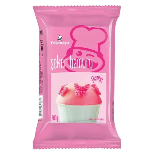 Pakmaya Şeker Hamuru Pembe 200 Gr