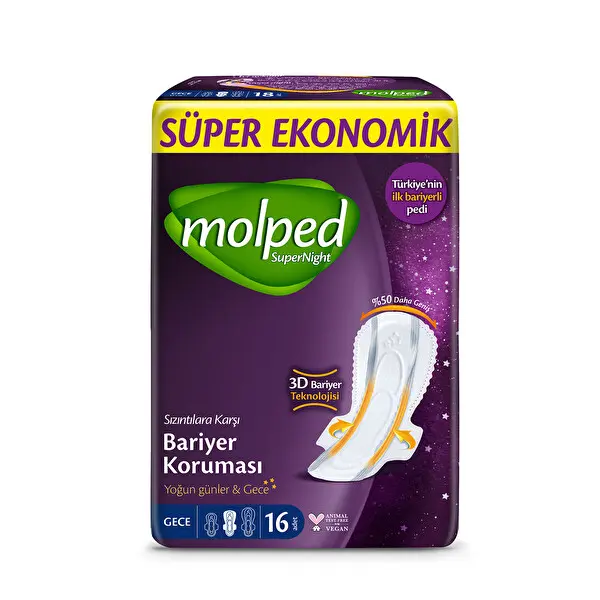 Molped Supernight Seko Gece 16 Adet