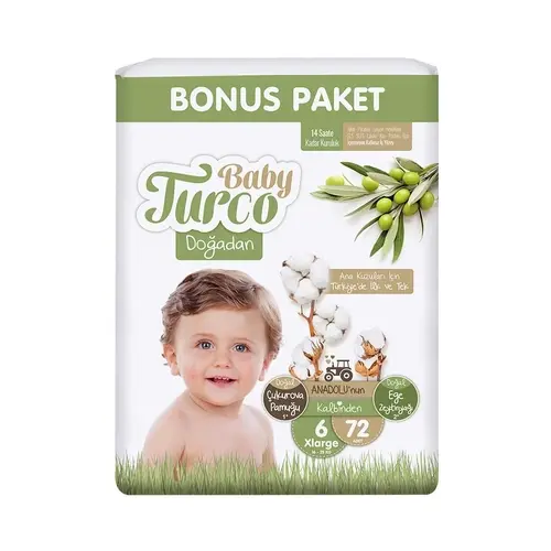 Baby Turco Çocuk Bezi XL 72 Adet