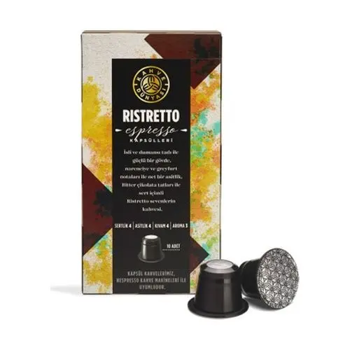 Kahve Dünyası Ristretto Kapsül Kahve 10 Adet Kutu 55 Gr