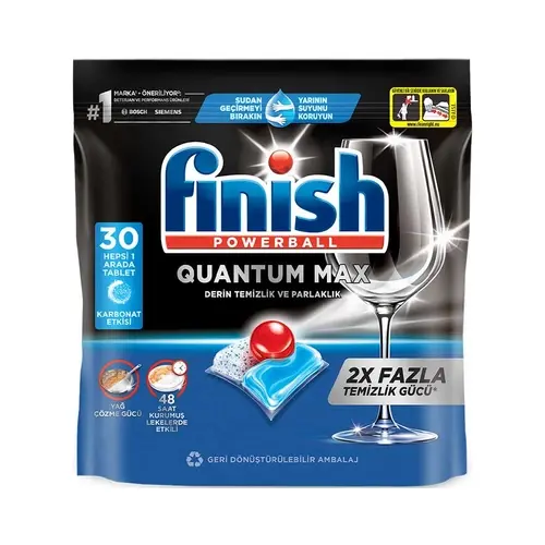Finish Bulaşık Makinesi Tableti Qmax Soda 30 Adet