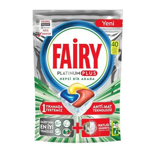 Fairy Bulaşık Makinesi Kapsülü Platinum Plus 40 Adet