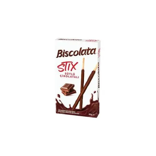 Bisküvi Çikolata Karamel 34-40 G Biscolata Stıx