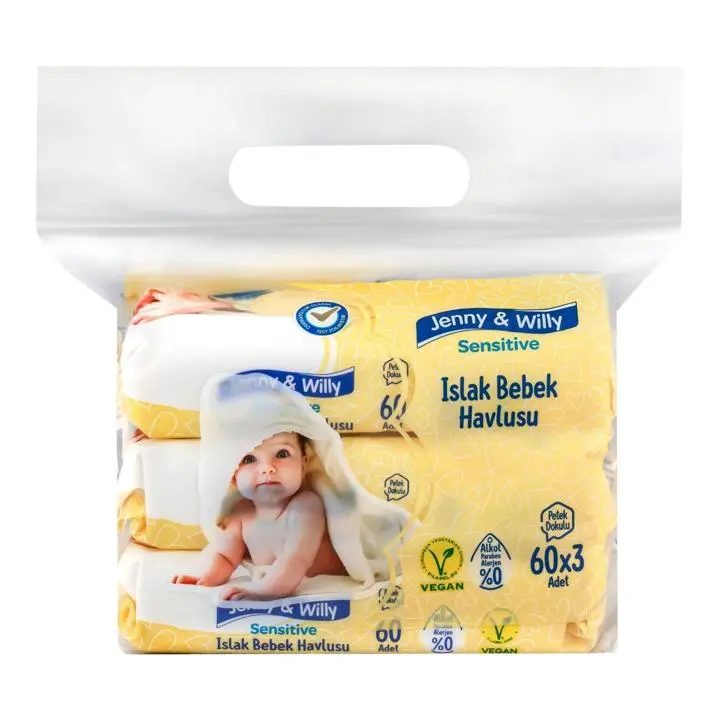 Jenny Willy Sensitive Islak Havlu 180 Adet