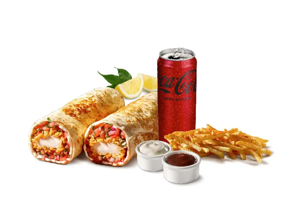Cajun Burrito Menü