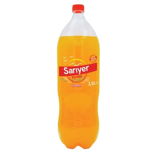 Sarıyer Portakallı Şekersiz Gazlı İçecek 2.5 Lt