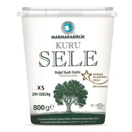 Marmara Birlik Zeytin Siyah Kuru Sele 3 x 800 GR