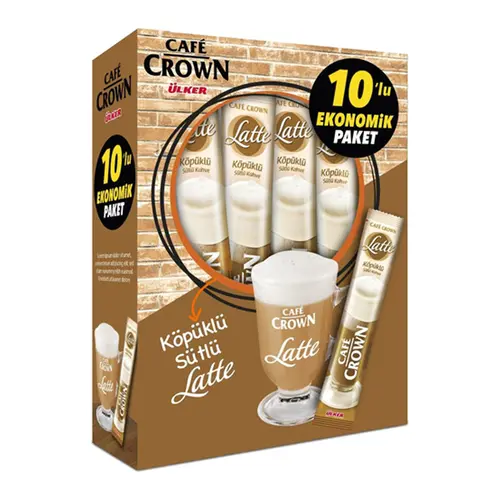 Cafe Crown Latte Kahve Paket 10*17 Gr