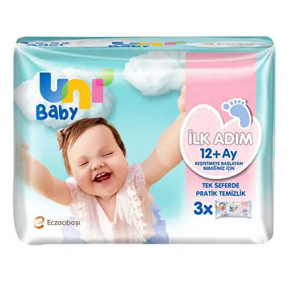 Uni Baby İlk Adım Islak Havlu 3*52 Adet