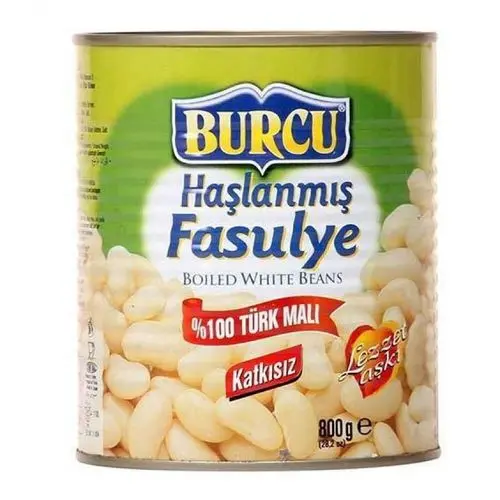 Burcu Konserve Haşlanmış Fasulye 800 Gr
