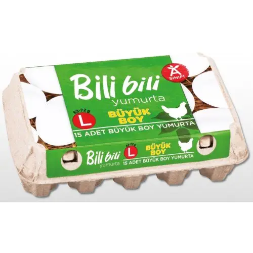 Bili Bili Yumurta 63-72 Gr 15 Adet
