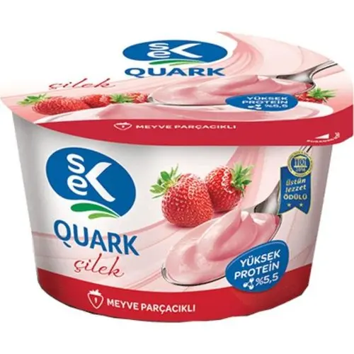 Sek Quark Çilek 140g
