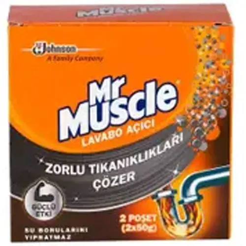Mr. Muscle Granül Lavabo Açıcı 2*50 Gr