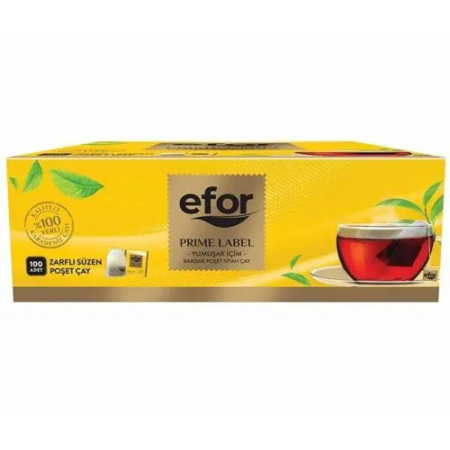 Efor Prime Label Demlik Süzen Poşet Çay 100lü 320 Gr