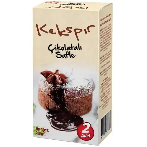 Dondurulmuş Çikolatalı Sufle Kekspır 2 x 100 Gr