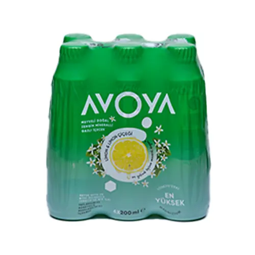 Avoya Meyveli Limon & Limon Çiçeği Maden Suyu 6*200 Ml