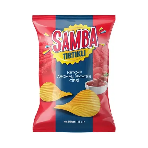 Samba Cips Patates Tırtıklı Ketçap 135 Gr