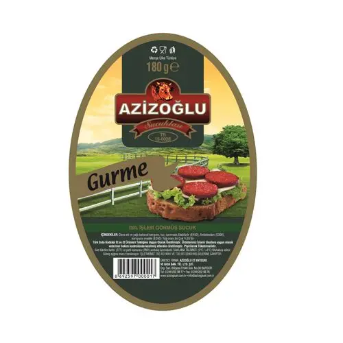 Azizoğlu Gurme Isıl İşlem Görmüş Sucuk 180 Gr