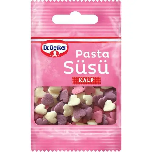 Pasta Süsü Kalp İnci 10 Gr Dr. Oetker