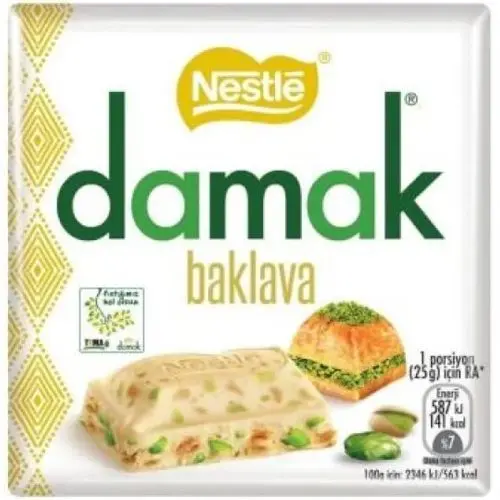 Nestle Damak Çikolata Baklavalı 60 Gr