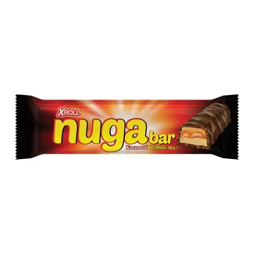Xroll Bar Çikolata Nugalı Karamelli 40 GR