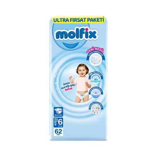 Molfix Çocuk Bezi Extra Large 62li Adet