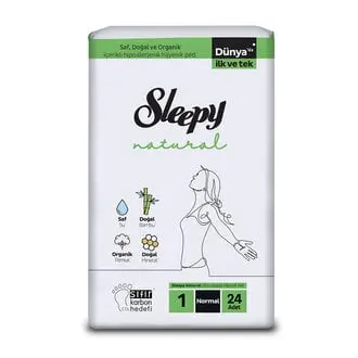 Sleepy Natural Ultra Hassas Hijyenik Ped Normal 24 Adet