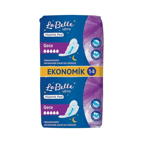 La Belle Hijyenik Ped Ultra Gece 14lü Adet