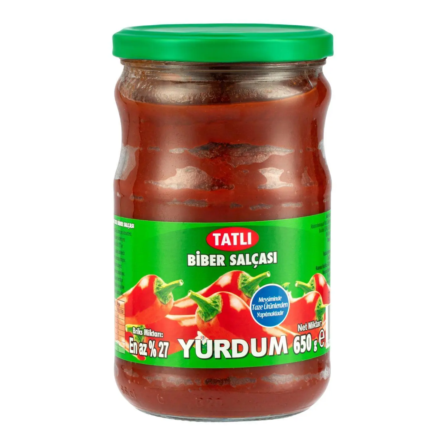 Yurdum Tatlı Biber Salçası 650 Gr