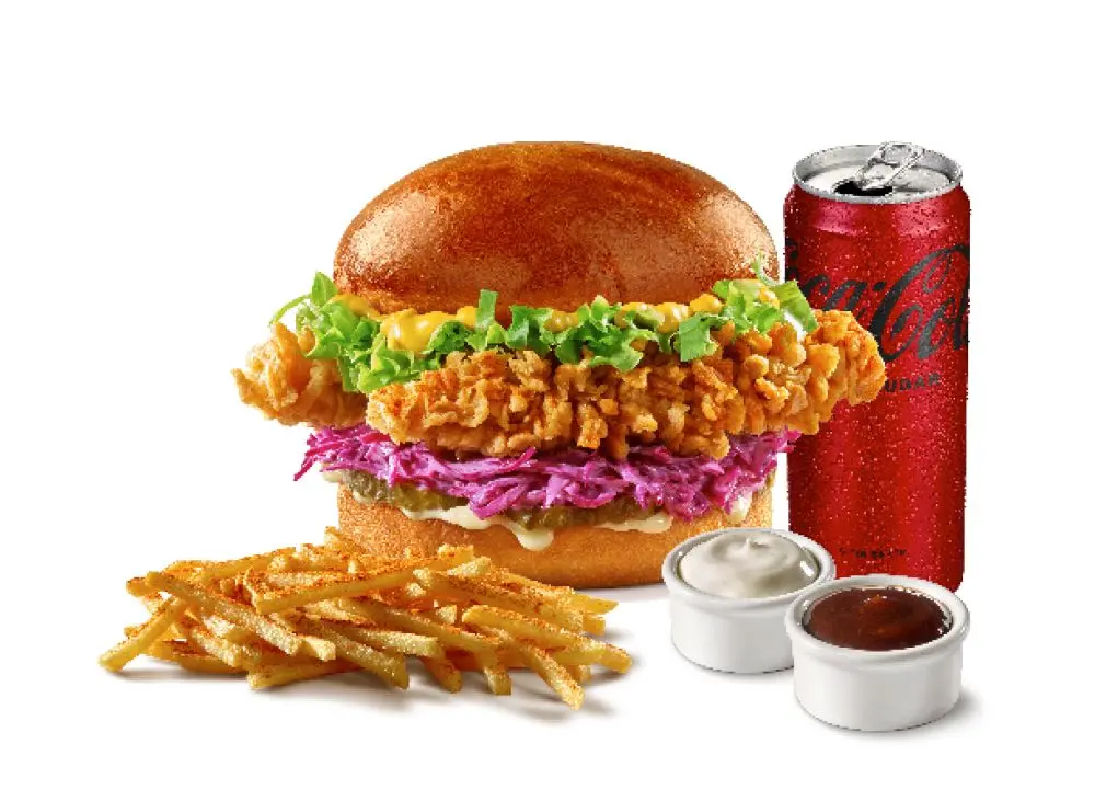 Rosa Burger Menü