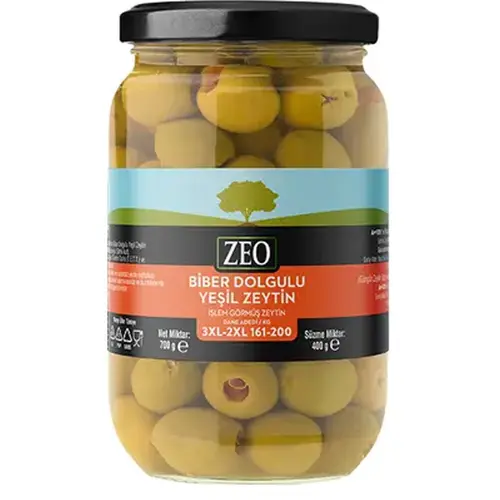 Zeo Zeytin Yeşil Biberli 3XL-2XL 400 Gr