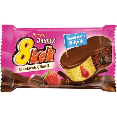 8 Kek Çikolatalı Çilekli 55 Gr