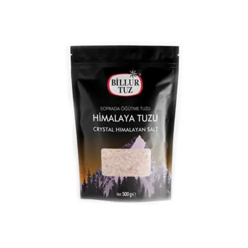 Billur Sofrada Öğütme Himalaya Tuzu Doypack 500 Gr