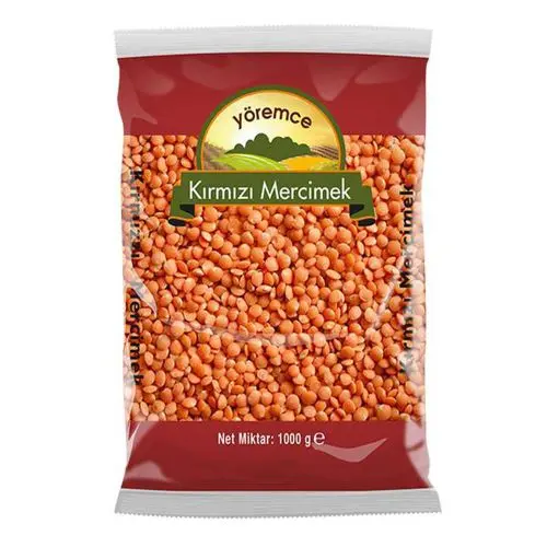Yöremce Mercimek Kırmızı Top Tane 1000 Gr