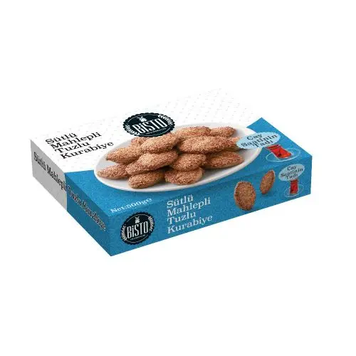 Bisto Sütlü Mahlepli Tuzlu Kurabiye 500 Gr
