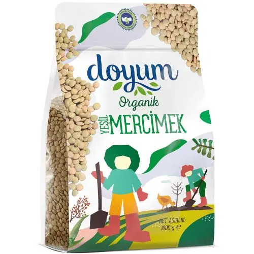 Doyum Organik Yeşil Mercimek 1 Kg