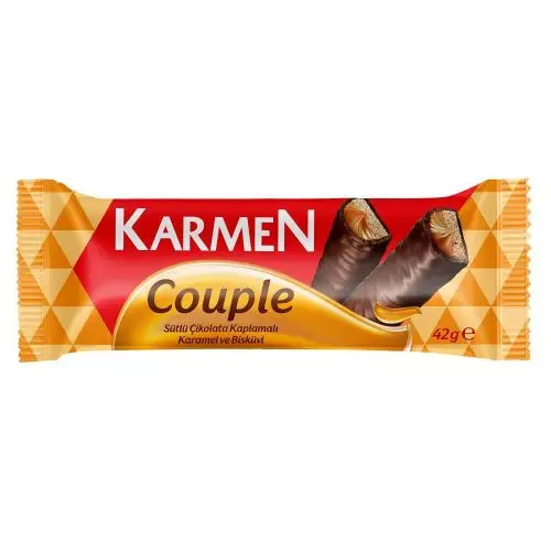 Karmen Couple Cikolata Kaplama Karamel Biskuvi 42 Gr