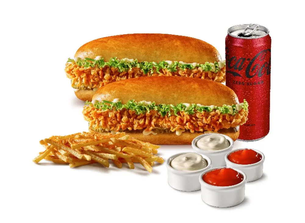 İkili Cajun Sandviç Menü