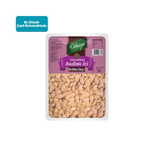 Çerezya Kuruyemiş Kavrulmuş Badem/Çiğ Badem 250 Gr