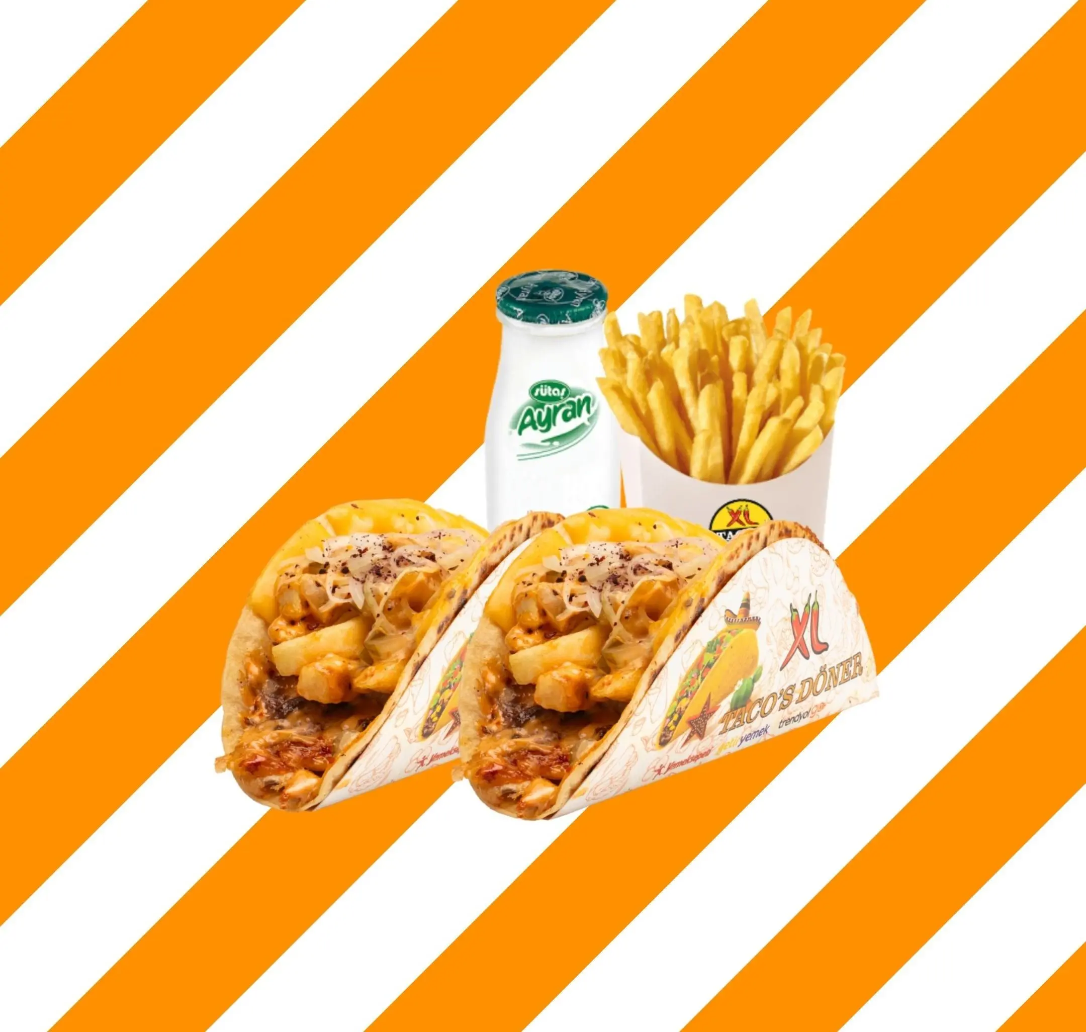 2'li Tavuk Taco Menü