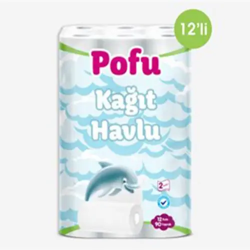 Pofu Çift Katlı Kağıt Havlu 12 Adet