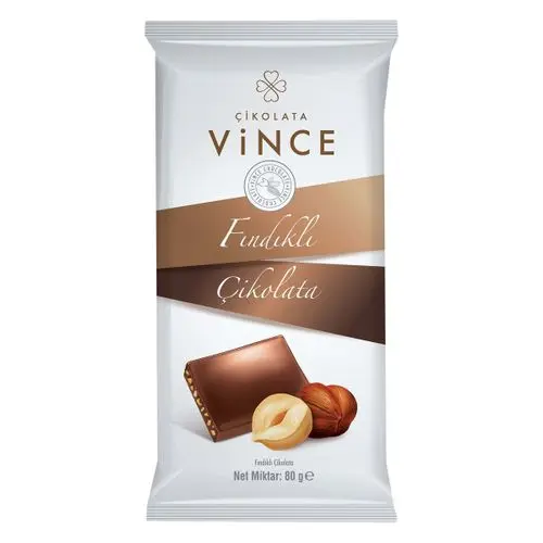 Vince Çikolata Fındıklı 80 Gr
