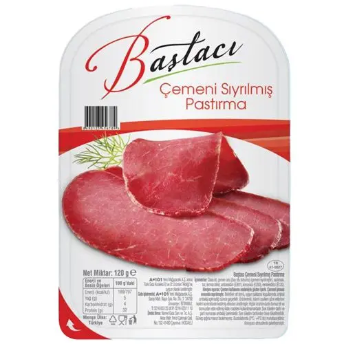 Baştacı Pastırma Dana Çemensiz 120 Gr