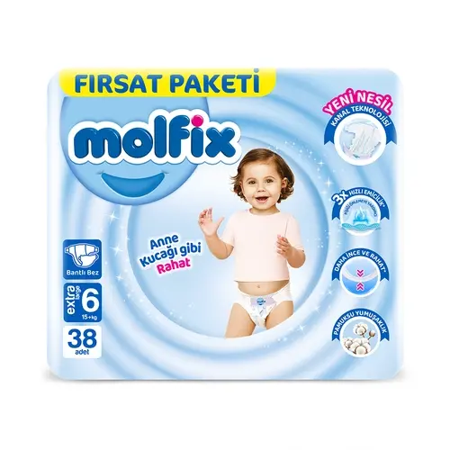 Molfix Çocuk Bezi Extra Large 38 Adet