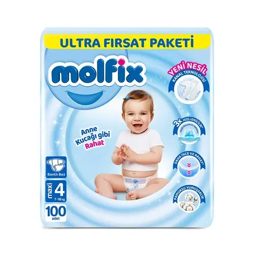 Molfix Çocuk Bezi Maxi 100 Adet