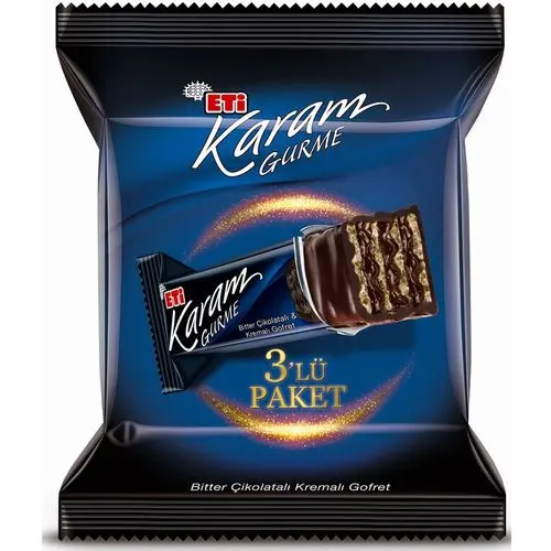 Eti Karam Gurme Bitter Çik.krema.gofret 3lü 150 G