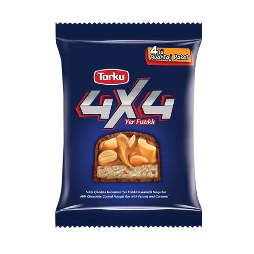Torku Bar Çikolata Yer Fıstıklı 4 x 40 gr