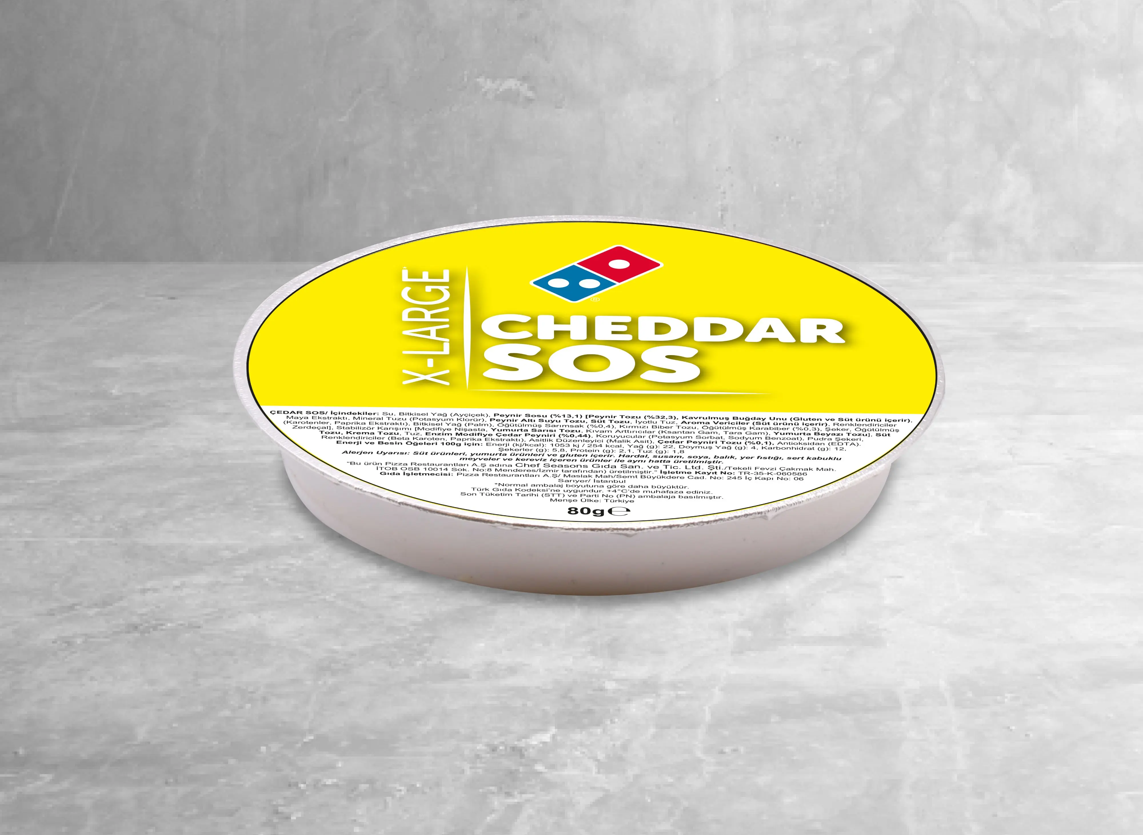 X-Large Cheddar Sos (80 gr.)