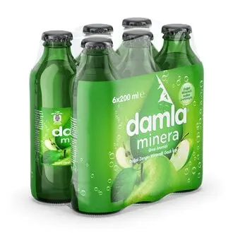Damla Minera Elma Aromalı 6x200 Ml
